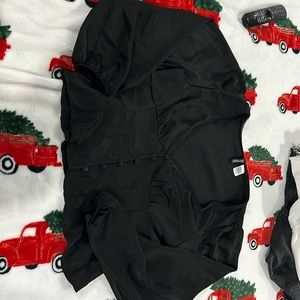 H&M black silk blouse